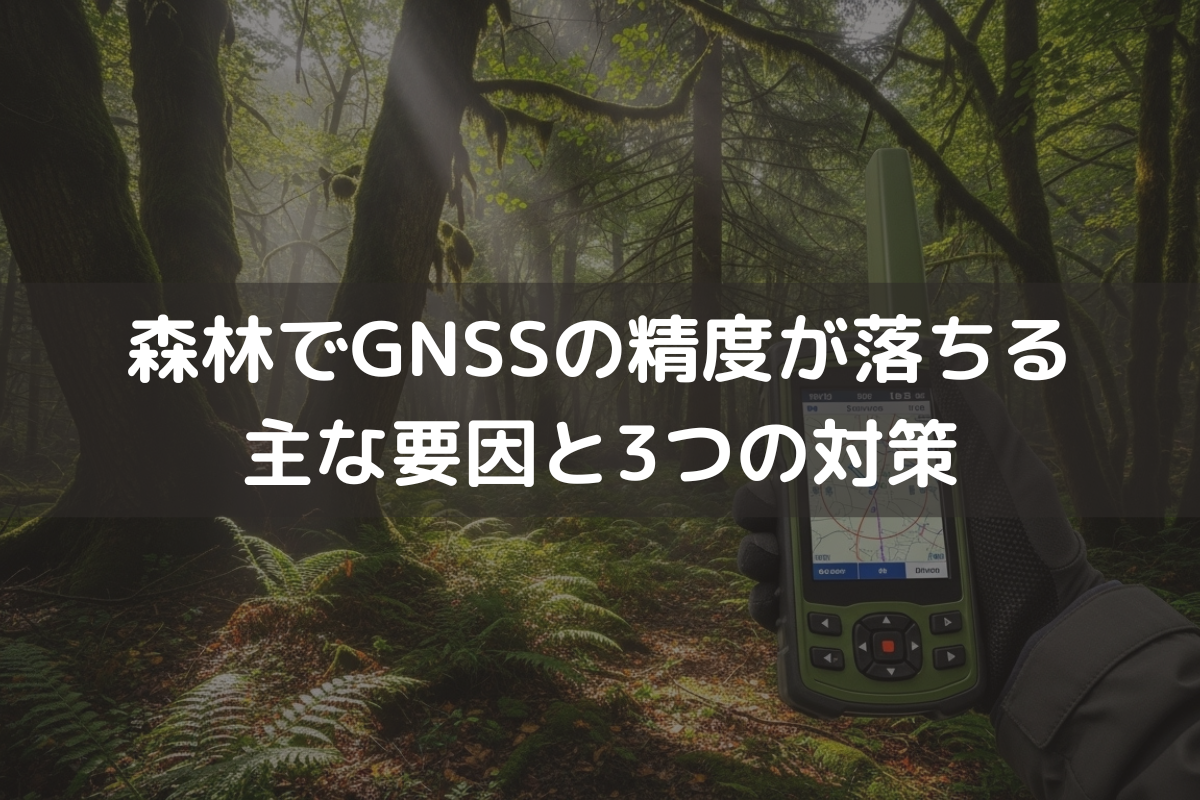 森林でGNSSの精度が落ちる主な要因と3つの対策